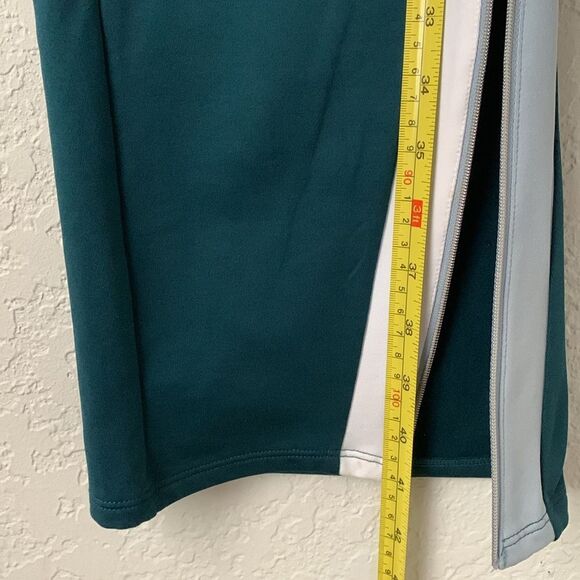 Zella 2-Pc Set Teal Jacket/Pants with White Accents Pockets Men’s Size S - Picture 12 of 15